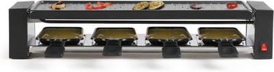 TIM® Gourmetstel 4 personen - Gourmetstellen - Gourmet - Zwart - 50cm x 11cm x 10cm