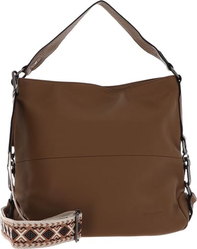 FREDsBRUDER Leren Schoudertas Sha Na Na Hobo Bag II Iced Coffee Bruine