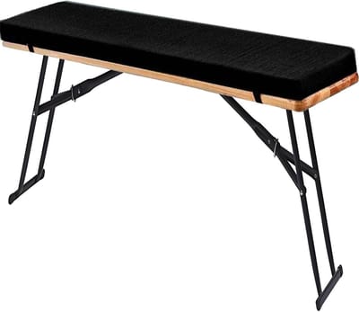Tuinkussen Bank - Zitkussen Outdoor - Comfortabel Zitten - Lichtechte Kleur - Tot 220cm - Zwart