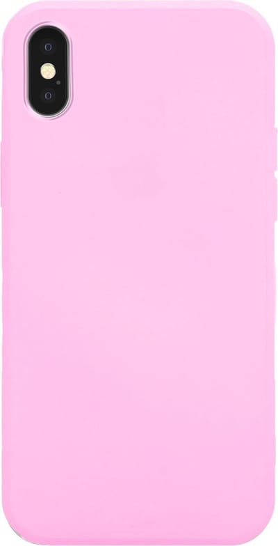 xoxo Wildhearts siliconen hoesje geschikt voor iPhone XS Max - Roze gekleurd hoesje - Pantone kleur - Backcover - verkrijgbaar in verschillende kleuren - Roze