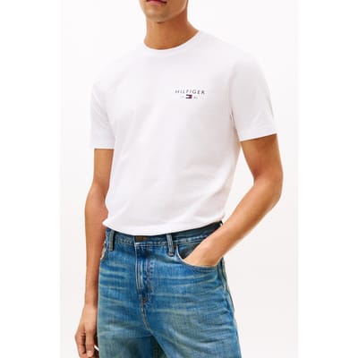 Tommy Hilfiger Brand Love Small Tee White Taglia: S | Magliette basic Outlet | Uomo | Bianco