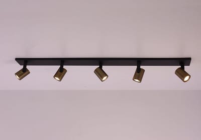 Opbouwspot 120cm brons zwart HALO - 5 lichts - gu10