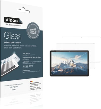 dipos – 2x Matte Pantserfolie geschikt voor MENTUME K302 | 9H Screenprotector