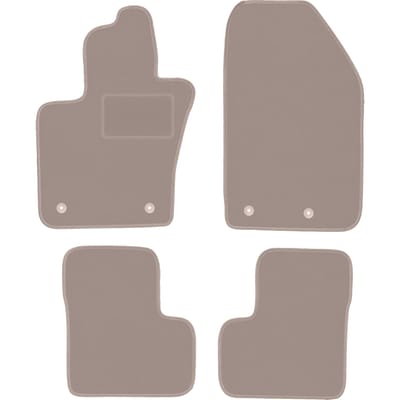 Beige velours vloermatten voor: Fiat 500X crossover (2014-2018)