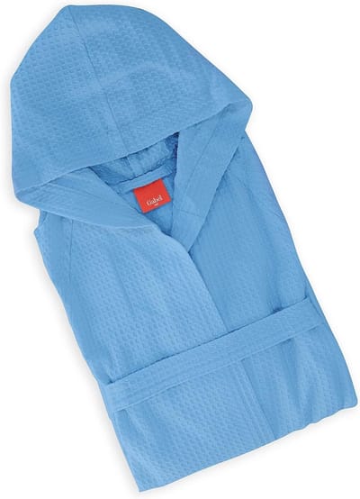 Badjas met Capuchon voor Heren en Dames - Beige Katoen Wafelstructuur