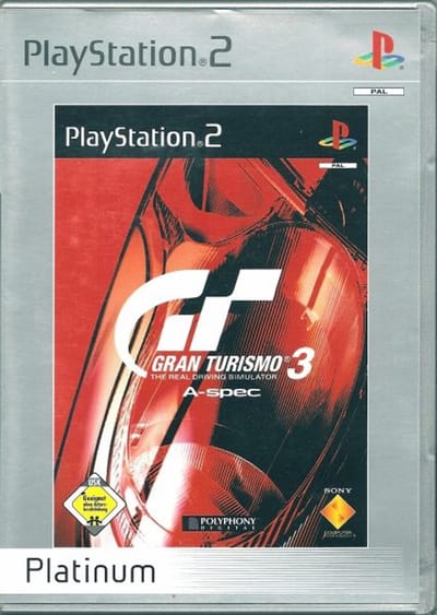 Gran Turismo 3 A-spec-Platinum Duits (PlayStation 2) Gebruikt