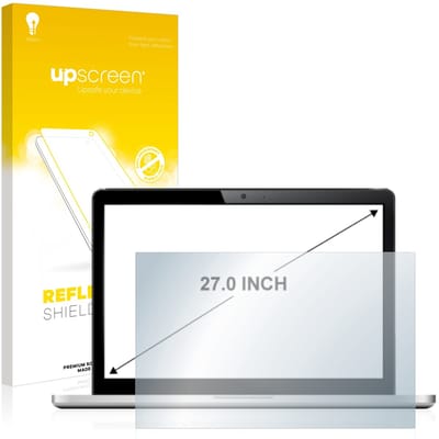 upscreen - Screenprotector voor Laptops met 27 inch-scherm [598 mm x 336 mm, 16:9] - Folie Beschermfolie anti glare matte
