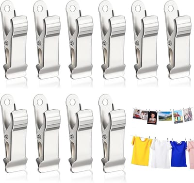10 Stuks Metaal Klemmen - Mini Krokodilklemmen voor Gordijnen en Kleding