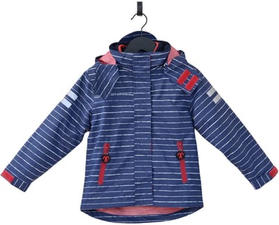 Ducksday - vierseizoensjas met uitritsbare sherpa fleece jas regenjas - waterdicht - 3 in 1 regenjas - unisex - Finn - maat 92/98 - 2 jaar