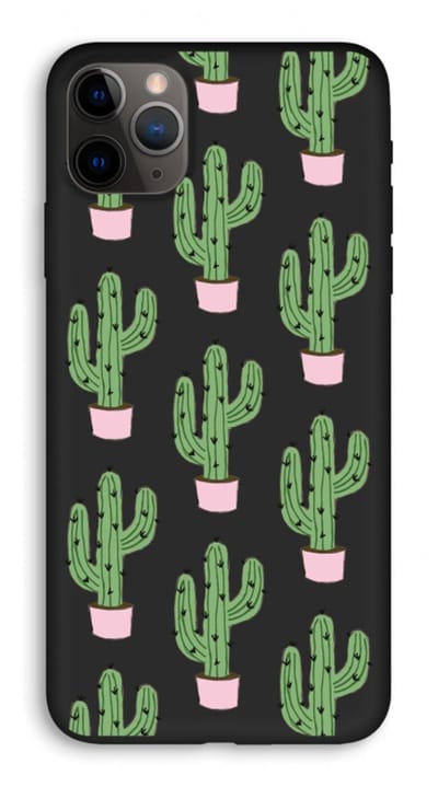 Case Company® - Hoesje geschikt voor iPhone 11 Pro Max hoesje - Cactus Lover - Biologisch Afbreekbaar Telefoonhoesje - Bescherming alle Kanten en Schermrand