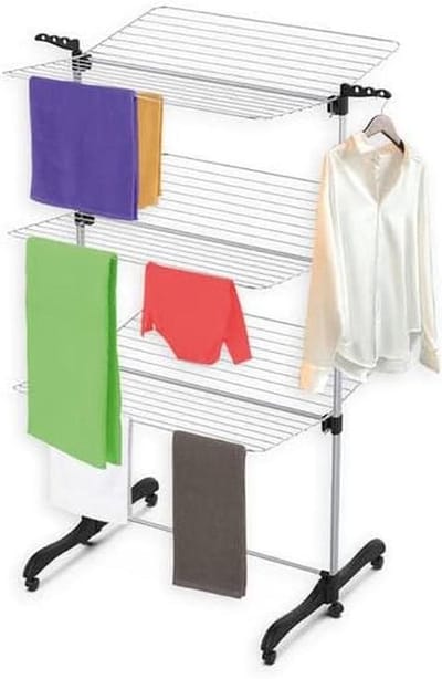 Droogtoren - Wasrek - Kleding Drogen - 36 Meter Drooglengte - 77x73x140 cm - Wit