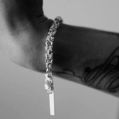 Klassieke Sterling Zilveren Dragon Schakelarmband