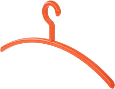 Kledinghangers Set - Garderobe Hangers - Kleding Opbergen - Duurzaam Kunststof - 10 Stuks 45cm - Oranje