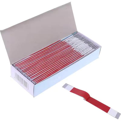 200 Feuilles Papier Articulant Dentaire Double Face Papier Occlusion Buccale pour Mesure d'Espace Dentaire Outils de Laboratoire Matériaux white