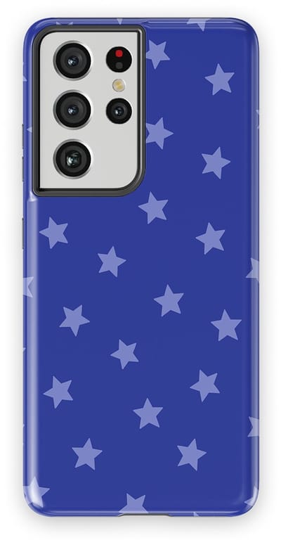 DripCase Hoesje Samsung Galaxy S21 Ultra | Sterren Design | Magnetisch Opladen | 2-in-1 Ontwerp | Stars Backcover Blue Moon