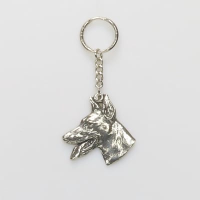 Sleutelhanger Mechelse Herder - Hondensleutelhanger - Cadeau Hondenliefhebber - Unieke serie - Compact, stijlvol en gedetailleerd