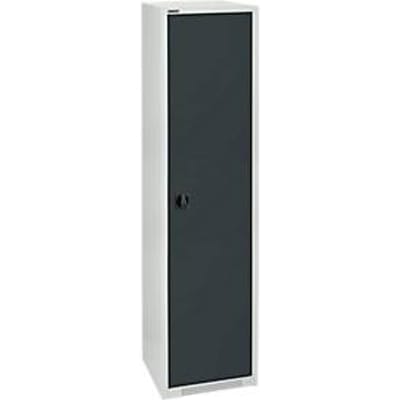 Schäfer Shop Genius FS vleugeldeurkast, staal, met ventilatiegaten, B 545 x D 520 x H 1950 mm, 5 OH, lichtgrijs/antracietgrijs, tot 250 kg