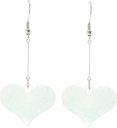 Behave - Oorbellen hartje zilverkleur - Elegant - Feestlook