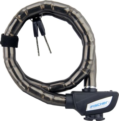 Geleed fietsketting slot, lengte: 700 mm, zwart