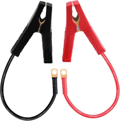 Krokodillenklem voor Auto, 8 AWG, Draagbare Jump Starter Kabel, 12V 24V, Accukabel
