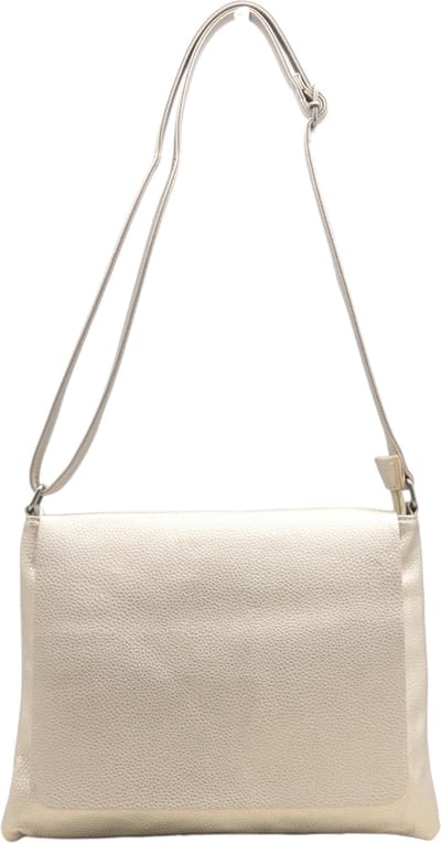 Flora & Co - Paris - crossbody schoudertas - lange instelbare draagriem - flap en ritssluiting - goud