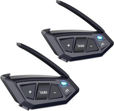Groepsintercom Systeem - Motorhelm Communicatie - Motorrijden Groepen - Mesh 3.0 Technologie - 2 stuks - Zwart