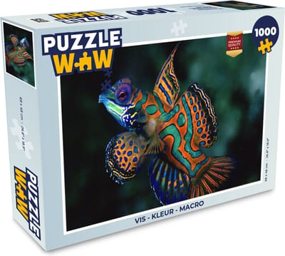 Puzzel Vis - Kleur - Macro - Legpuzzel - Puzzel 1000 stukjes volwassenen