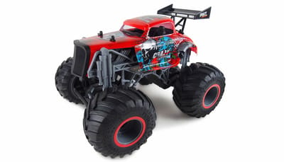Amewi Crazy Hot Rod Zwart 1:16 RC modelauto voor beginners Elektro Monstertruck 100% RTR 2,4 GHz Incl. accu, oplader en