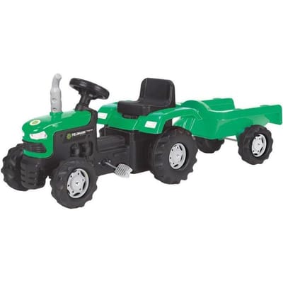 Tracteur a pédales avec remorque - Buddy Toys - BPT 1013