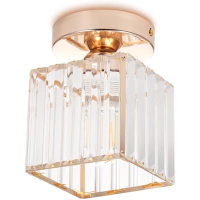 Balkonlicht gangpad entree hal entree checkroom postmoderne minimalistische kristallen plafondlamp E27 goud