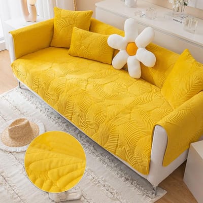 Luxe Bankhoes Zitkussenhoezen Antislip Brede Rand Hoes Bankhoezen Bankhanddoek Modern Eenvoudig Universele Bankbescherming 70x70cm