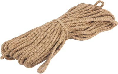 Natuurlijke Jute Touw van 50m - 10mm Dikke Touw voor DIY, Tuinieren, Bundelen en Decoreren