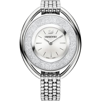 Swarovski 5181008 Crystaline Ovaal Dameshorloge 43 mm zilver