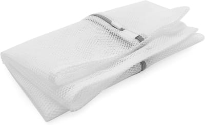 Wasnet Zakken - Kleding Beschermers - Kleding Wassen - Honingraat Gaasontwerp - 60x60CM - Wit