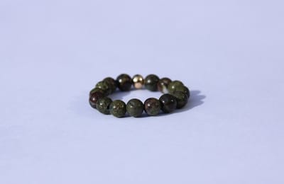 Bixorp Gems Edelsteen Ring van Unakiet - 4mm Kralen Ring - Cadeau voor haar