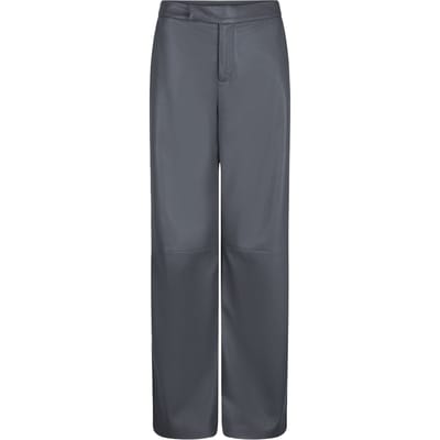 EsQualo Dress V/neck Vegan Leather Grey Maat: 36 | Pantalons Outlet | Dames | Grijs