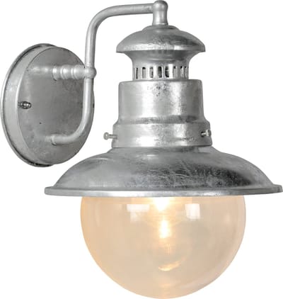Lucide FIGO - Wandlamp Binnen/Buiten - Ø 21,5 cm - 1xE27 - IP44 - Zink