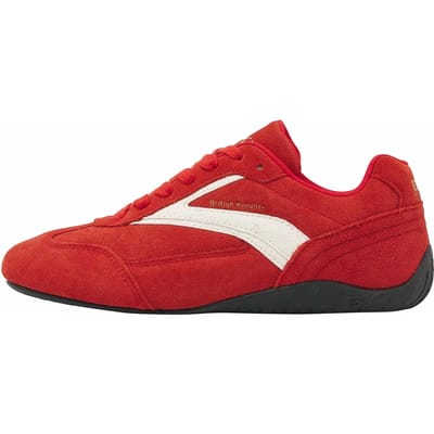British Knights - Swayco Dames Sneakers Laag - Maat 37 - Rood - Suede - Vrouwen Schoenen