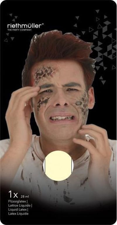 Amscan Latex schmink/makeup - 2x - 28 ml - nep wonden - halloween - horror