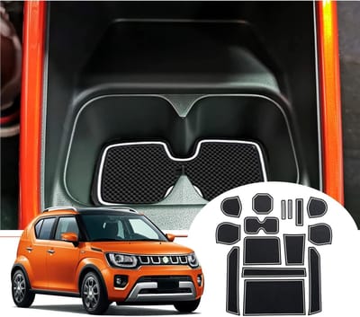 Non-slip Rubber Mat voor Center Console en Cup Holder voor Suzuki Ignis 2017-2025 - Accessoires voor Opbergruimte en Bescherming