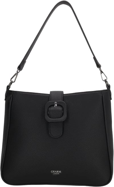 Charm London Uptown Schoudertas - Crossbody - Dames - Overslag - Zwart