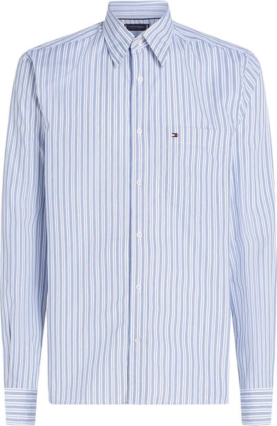 Tommy Hilfiger Poplin Thin Stripe R Overhemd - Fashion Wear - Volwassen