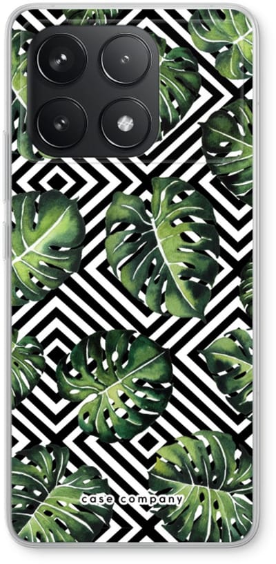 Case Company® - Hoesje geschikt voor Xiaomi Poco F6 Pro hoesje - Geometrische jungle - Soft Cover Telefoonhoesje - Bescherming aan alle Kanten en Schermrand