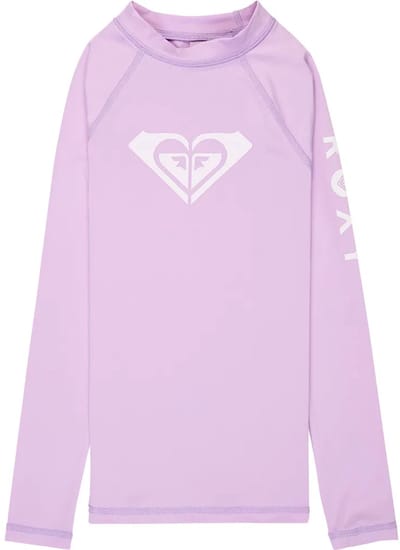 Roxy Ergwr03490 Whole Hearted Rash Guard Met Lange Mouwen Paars 14 Years Meisje