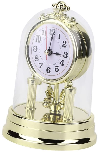 Dailygoods - Retro Woonkamerklok in Antieke Stijl, Goudkleurig