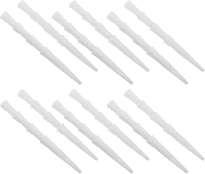 Kitspuit Mondstukken - Kit Applicator Tips - Badkamer Keuken Afdichting - Herbruikbaar Duurzaam Plastic - 8x1.9x1.9CM - Wit