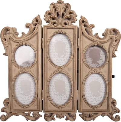 Clayre & Eef Fotolijst 31x2x30 cm Beige Kunststof