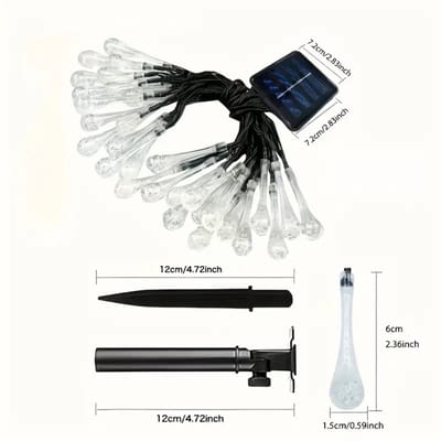 Bovista Lichtslinger - Lichtsnoer Buiten - Binnen - Klimop Slinger - Slinger Met Led Lichtjes - Zonne-energie - Warm Licht - 5M