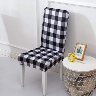 Dailygoods- Stoelhoes Set van 6 - Afneembare Eetkamerstoelhoezen - Wasbaar - Memory Stretchmateriaal - Comfortabel en Kreukvrij - Modieus Design - Eetkamerstoelhoes