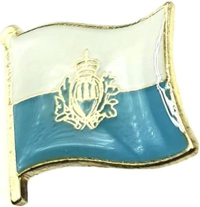 Marino Europa EU Europese metalen emaille land vlag Pin Badge, Eén maat, Metaal